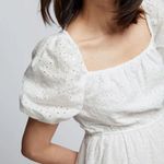 & Other Stories & Other Stories White Eyelet Voluminous Broderie Anglaise Mini Dress Photo 4