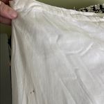 Sharagano  Classic White Cotton Sequined Maxi Skirt Photo 5