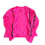 Bebe  Women's Pink Long Sleeve Full Zip Top Size L Photo 5