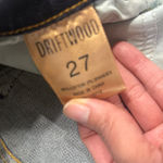 Driftwood  Dark Blue Embroidered Skinny Jeans Marylin Boho Mid rise Denim 27 Photo 3