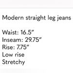 Loft deep blue low rise jeans / 28 / Excellent condition Photo 13