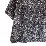 Search For Sanity Fuzzy Sequin Short Sleeve Sweater Top Medium Photo 6