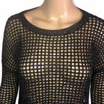 EXPRESS Metallic Open Knit Sweater Photo 2