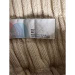 Free People Women's Wide-Leg Ribbed Knit Pants Beige XS Casual Photo 3