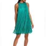 Herve Leger Green Fringe Dress Photo 6