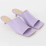 Bottega Veneta Authentic  Purple Leather Slip-on 
Mule(Size 38.5) Photo 0