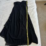 Ever Pretty Romantic Sheer Maxi Dress Gown Sz 8 Black Elegant Rouched Strapless Photo 6