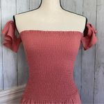 Young Fabulous and Broke Frida Rose Smocked Bodice Maxi Dress M Photo 4