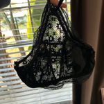 Victoria's Secret Victoria’s Secret black sheer goth BoHo Y2K halter bra extra small XS Photo 8