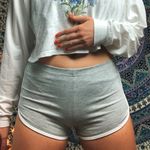 Gray Cotton Booty Shorts Photo 0