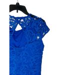 Frank Lyman Women's Dress 68256 Lace Lined‎ Open Back Cap Sleeve Size 6 NWT Blue Photo 7