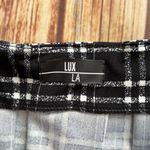Lux LA Women’s Plaid Mini Skirt Black Size Medium Photo 6