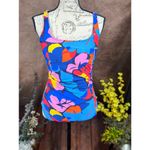 Nautica Bright Colorful Cross Back One Piece Swimsuit In to the Jungle size L Photo 5