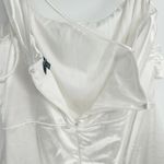 Lulus Womens Celebration Of Love White Satin One Shoulder Bodycon Mini Dress XL Photo 10