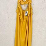 LPA Revolve Lia maxi dress mustard yellow medium new with tags Photo 2