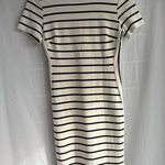 Banana Republic Women's  White Black Striped Short Sleeve t shirt Dress Size 2 Photo 1