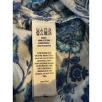 Sigrid Olsen Vtg Sigrid Olsen Womens S Blue Floral Print Blouse with Embroidery Photo 5