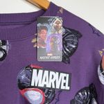 Marvel NEW  Black Panther Artist Series Cropped Sweatshirt Size Large Oversized Photo 1