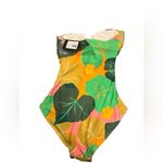 Kate Spade  Cucumber Floral Tie Bandeau One-piece Swimsuit NWT S Photo 3