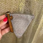 Free People  Shiny Leather Taupe Aurora Shoulder Bag With Leather Coin Purse Photo 5