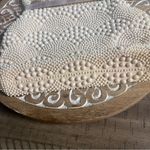 Vintage beaded ivory bag Photo 2
