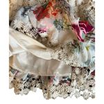 Anthropologie Ranna Gil XS S Kalila Swing Dress Chiffon Floral Crochet Lace Mini Photo 6