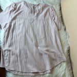 Bohme  Ruffle Short Sleeve Top in Rose Size Small Photo 12
