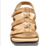 Vionic Sandals Amber Sandal Adjustable in Gold Cork w/ Beads Size 6 EUC Photo 1