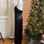 Free People  Satin Cutout Jumpsuit Black Size 8 NWT Photo 4