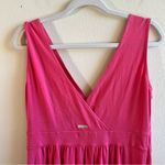 Columbia Dress Hot Pink Sleeveless Surplice Neck Dress Sz M GUC Photo 4