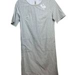 Roolee Grey White Plaid Shift Dress NWT Sz. S Photo 0