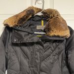 Marc New York  Black Puffer Coat with Brown Fur Trim Photo 1