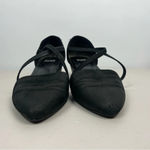 Eileen Fisher Black Poet Crisscross Strap Pointed Toe Stacked Heel Photo 2