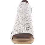 Rockport Cobb Hill Janna Perforated Boot Sandal White size 10 Photo 2