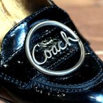 Coach  | US 9.5 B | HANAH Gold Lined Black Patent Leather Pump 3-inch Heel A3848 Photo 2