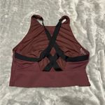 Athleta  Maroon High-Neck Sports Bra Photo 1