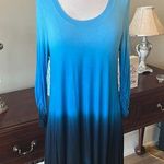 Philosophy  Blue Hombre Knit Shark Bite Tunic Photo 0