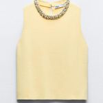 ZARA NWT JEWEL PLAIN KNIT TOP Photo 1