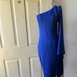 No Comment Chic One-Shoulder Royal Blue Dress Photo 6