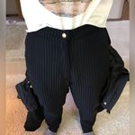 Obermeyer Vintage 2 pc Ski Jacket Pants Ski Suit Black Brocade Gold 80s 12P Photo 11