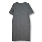 Brooks Brothers Wool Sheath Dress Size 2 Short Sleeve Gray Career Professional Photo 1