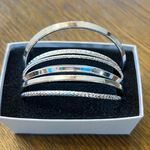 Mixit Solid Bangle Bracelet In Silver Photo 3