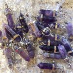 Amethyst New Unworn Gemstone Necklace 18” Photo 2