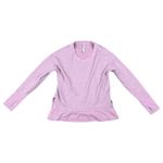 Athleta  Balance Pullover Pink Speckled Victorian Berry Sweatshirt Top Small Photo 7