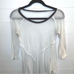 Free People Women's  White Asymmetrical Top Size Small Bohemian Casual Neutral Photo 2