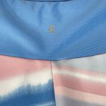 Kyodan Medium Swim Skort UPF 40 Watercolor Elastic Waist Stretch Blue Pink New Photo 2