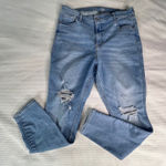 Old Navy  Rockstar Super Skinny Jeans Women's Sz 18 Extra High Rise Distressed Photo 0
