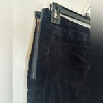 Kenar Vintage Black Zig Zag Courderoy Skirt Size 2 Photo 6