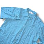 Walker & Wade Blue Viscose Button Down Shirt Oversized Long Sleeve Top XS Photo 1