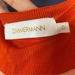 Zimmermann  Tank Bodycon Midi Dress in Coral & Shell Pink Rugby Stripe Size 0 Photo 7